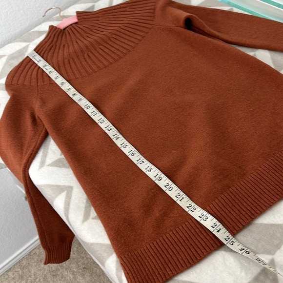 Anthropologie Welford Tunic‎ Sweater Cedar Brown size XS - Picture 7 of 7